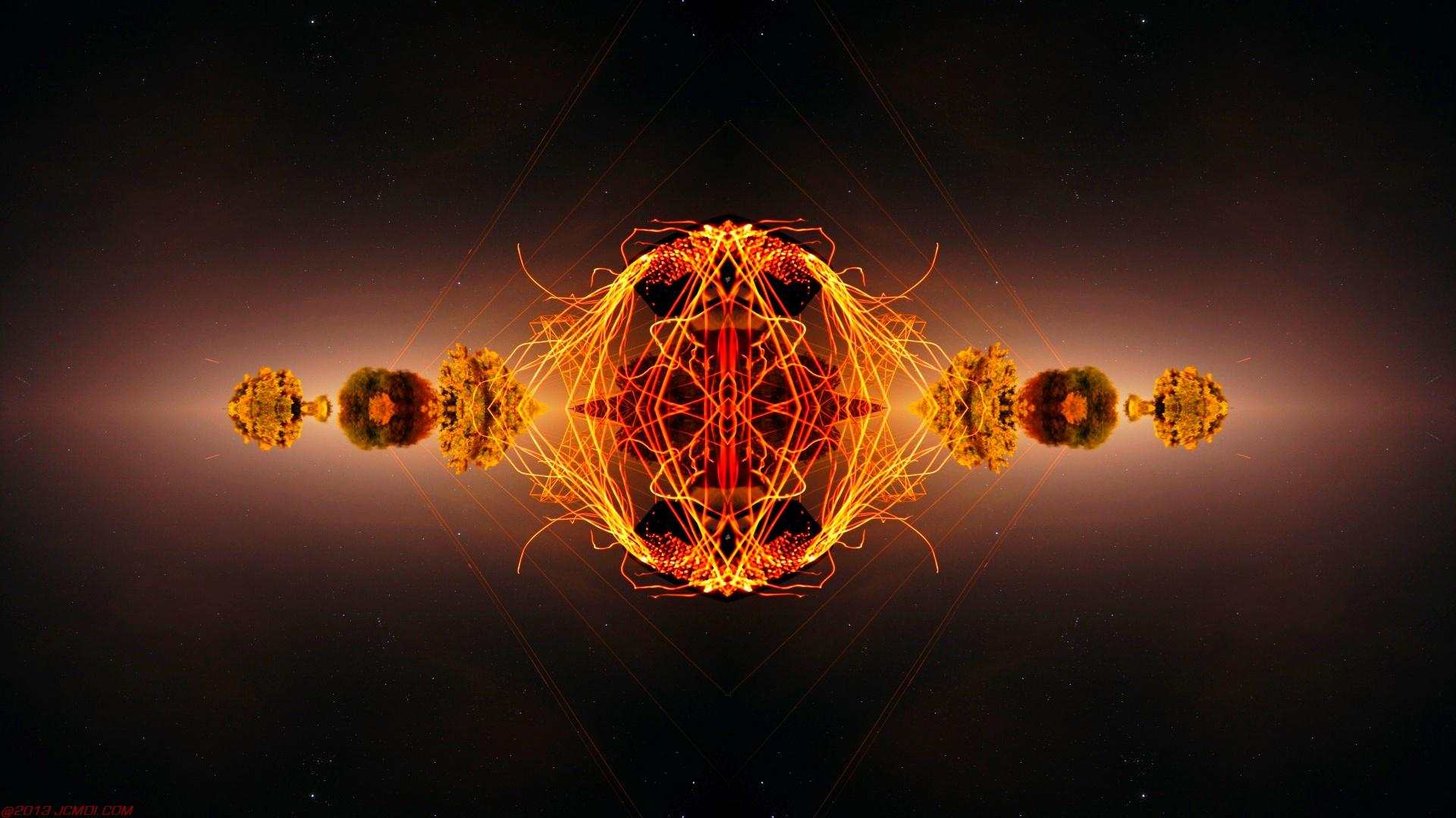 Chimney Sparks Abstract Artwork Timelapse Still Images